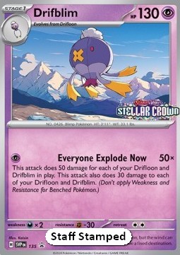 Drifblim - SV Black Star Promos #135/248