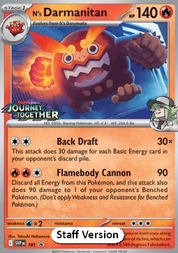 N's Darmanitan SV Black Star Promos #181/248
