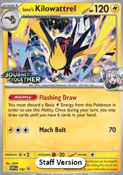 Iono's Kilowattrel SV Black Star Promos #182/248