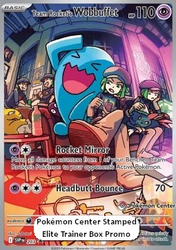 Team Rocket's Wobbuffet SV Black Star Promos #203/248