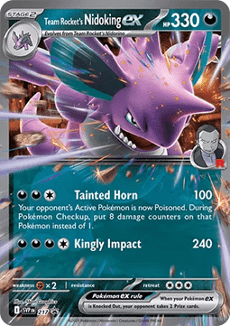 Team Rocket's Nidoking ex SV Black Star Promos #217/248