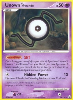 Unown Lv.18 Secret Wonders #39/132