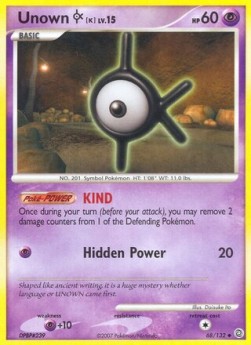 Unown Lv.15 Secret Wonders #68/132