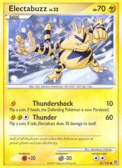 Electabuzz Lv.32 Secret Wonders #87/132