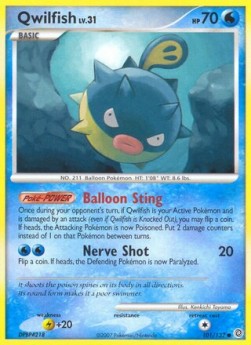 Qwilfish Lv.31 Secret Wonders #101/132
