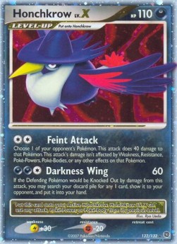 Honchkrow LV.X Secret Wonders #132/132