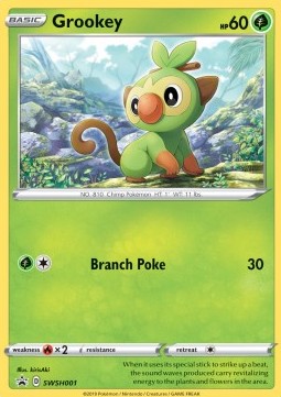 Grookey SWSH Black Star Promos #1/307