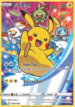 Pikachu SWSH Black Star Promos #20/307