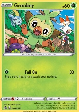 Grookey SWSH Black Star Promos #70/307