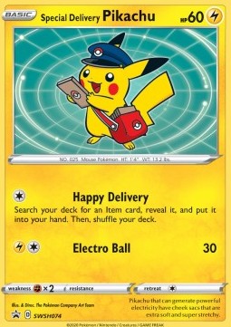 Special Delivery Pikachu SWSH Black Star Promos #74/307