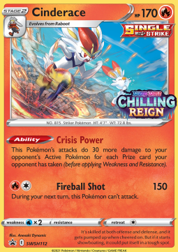 Cinderace SWSH Black Star Promos #