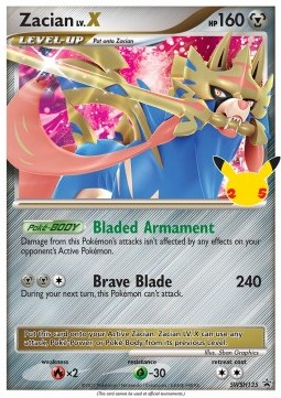 Zacian LV.X SWSH Black Star Promos #135/307