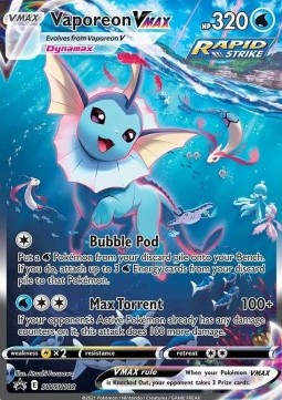 Vaporeon VMAX SWSH Black Star Promos #182/307