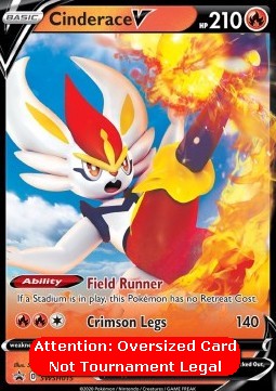 Cinderace V SWSH Black Star Promos #015/307
