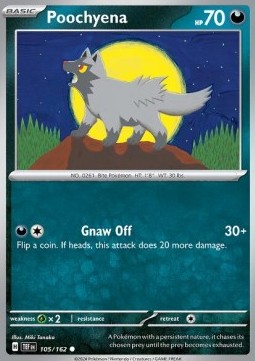 Poochyena - Temporal Forces #105/162