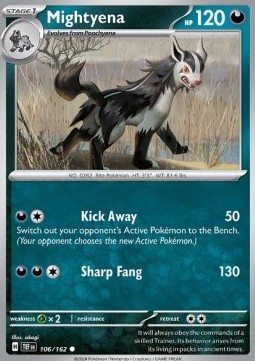 Mightyena - Temporal Forces #106/162