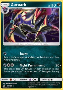 Zoroark - Team Up #91/181