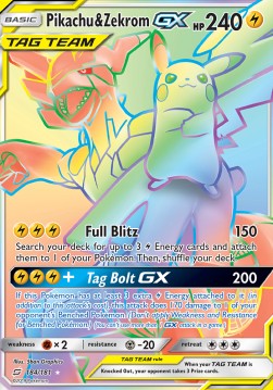 Pikachu & Zekrom GX - Team Up #184/181