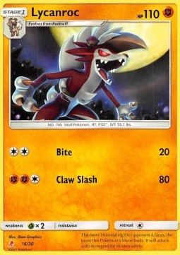 Lycanroc SM Trainer Kit: Lycanroc &amp; Alolan Raichu #16