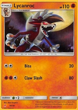 Lycanroc SM Trainer Kit: Lycanroc &amp; Alolan Raichu #30