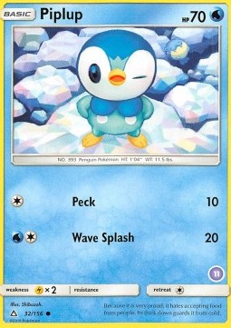 Piplup SM Trainer Kit: Alolan Sandslash & Alolan Ninetales #32