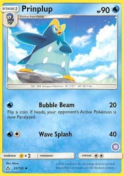 Prinplup SM Trainer Kit: Alolan Sandslash & Alolan Ninetales #33