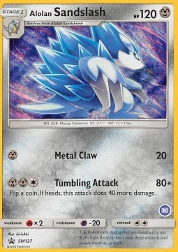 Alolan Sandslash SM Trainer Kit: Alolan Sandslash & Alolan Ninetales #127