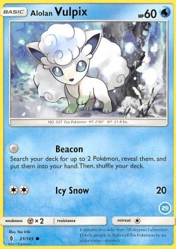 Alolan Vulpix SM Trainer Kit: Alolan Sandslash & Alolan Ninetales #21