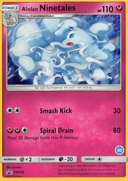 Alolan Ninetales SM Trainer Kit: Alolan Sandslash & Alolan Ninetales #128