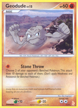 Geodude Lv.12 DP Trainer Kit #