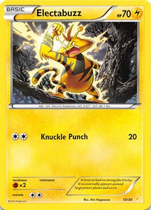 Electabuzz XY Trainer Kit: Pikachu Libre &amp; Suicune #15