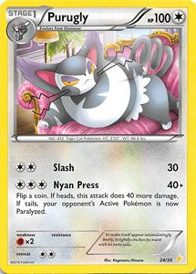 Purugly XY Trainer Kit: Pikachu Libre & Suicune #24
