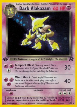 Dark Alakazam Team Rocket #1/82