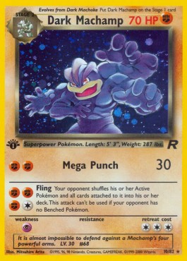 Dark Machamp Team Rocket #10/82