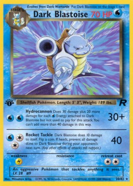 Dark Blastoise Team Rocket #20/82