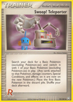 Swoop! Teleporter EX Team Rocket Returns #92