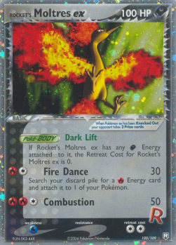 Rocket's Moltres ex EX Team Rocket Returns #100
