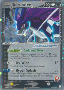 Rocket's Suicune ex EX Team Rocket Returns #105