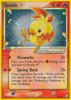 Torchic Gold Star EX Team Rocket Returns #108