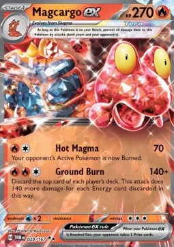 Magcargo ex - Twilight Masquerade #029/167