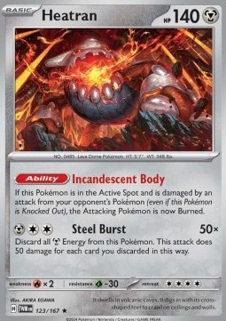 Heatran - Twilight Masquerade #123/167