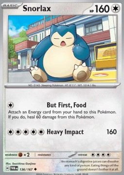 Snorlax - Twilight Masquerade #136/167