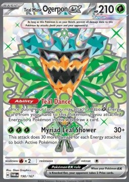 Teal Mask Ogerpon ex Twilight Masquerade #190/167