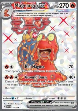 Magcargo ex - Twilight Masquerade #191/167