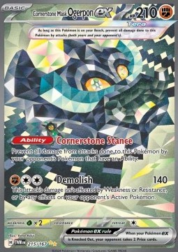 Cornerstone Mask Ogerpon ex Twilight Masquerade #215/167
