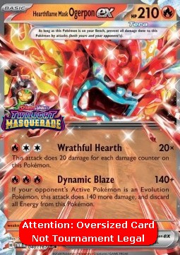 Hearthflame Mask Ogerpon ex Twilight Masquerade #205/167