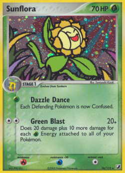 Sunflora - EX Unseen Forces #16