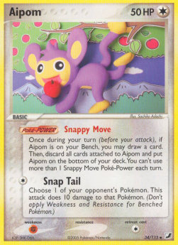 Aipom - EX Unseen Forces #34