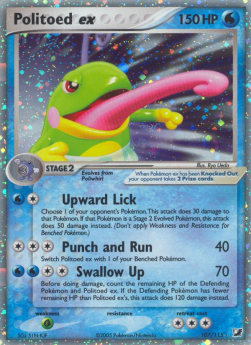 Politoed ex - EX Unseen Forces #107