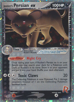 Rocket's Persian ex EX Unseen Forces #116